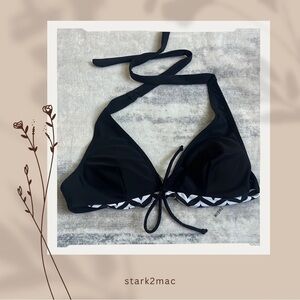 SHEIN Black and White Bikini with Triangle Cups